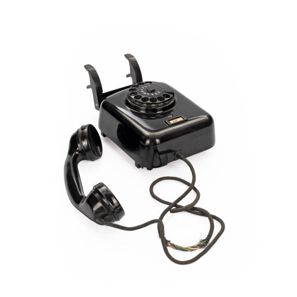 istock Black vintage telephone 1340439522