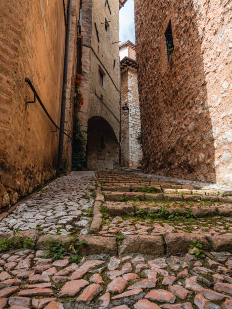 istock Typical alley in Old Town Trevi 1340443370