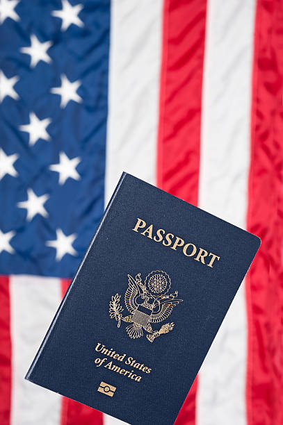 istock American flag and passport 134044611