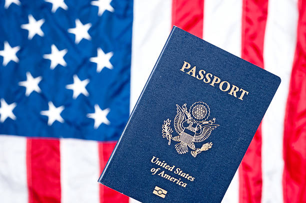 istock American flag and passport 134044634