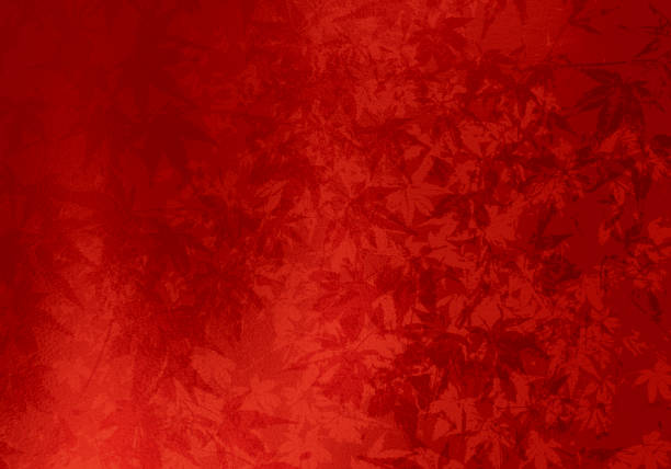 Red background of Japanese paper