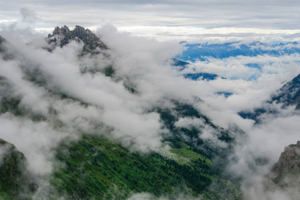 istock The Elferspitze (2505m) in Stubai Alps in Austria in clouds. 1340459719