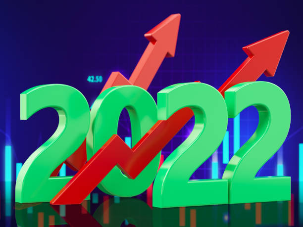 istock 2022 with Financial Graph and Arrows 1340462625