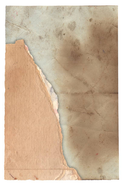 istock Old vintage texture retro paper with burned stains and scratches background isolated 1340466330