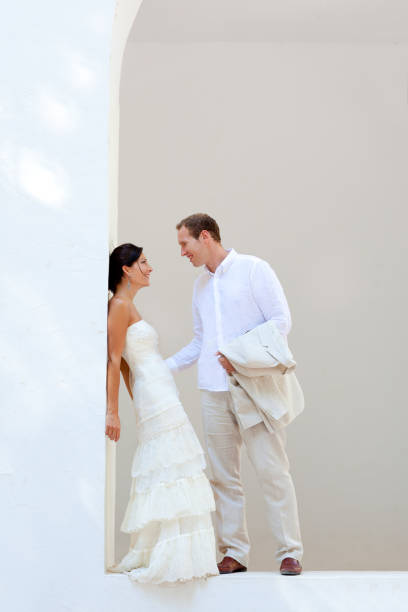 istock bride couple just married in mediterranean 1340467060