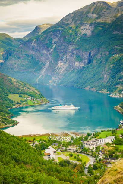 istock Fjord Geirangerfjord with cruise ship, Norway. 1340479893
