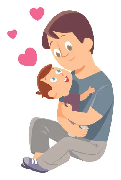 Vector illustration of Happy Father's Day