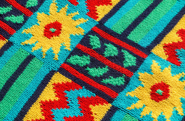 istock Colorful Handmade knitted woolen sweater 1340495090