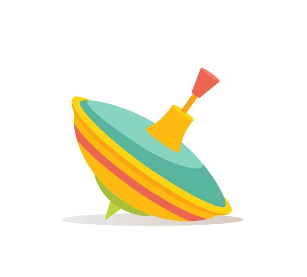 istock Colorful Kids Toy Whirligig. Flat Style. 1340498390