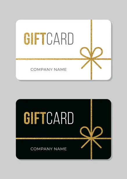 Vector illustration of Gift Card template.