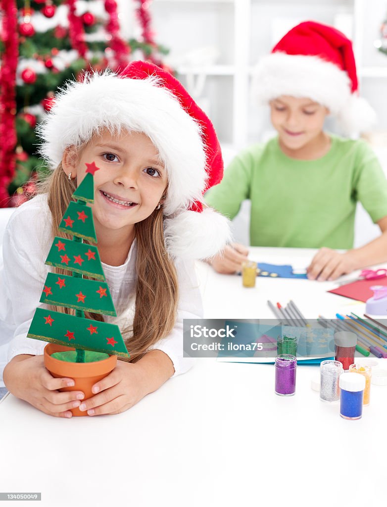 Niños de Navidad decoración y tarjetas postales - Foto de stock de Navidad libre de derechos