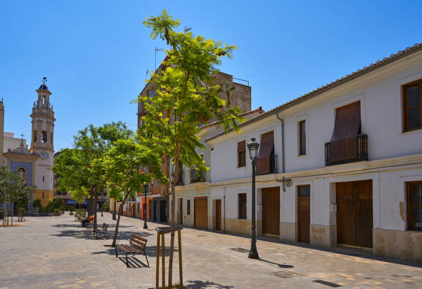 istock Plaza Patraix square and church Valencia 1340510979