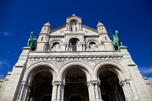 The Basilica of the Sacred Heart of Paris, or simply Sacre-Coeur, is a Roman Catholic church and minor basilica, dedicated to the Sacred Heart of Jesus on Montmartre in Paris, France.