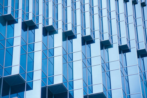 istock Architecture details Modern Building Glass facade Business background 1340516333