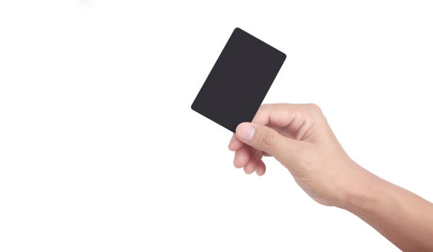 istock Hand holding virtual card with your 1340517000