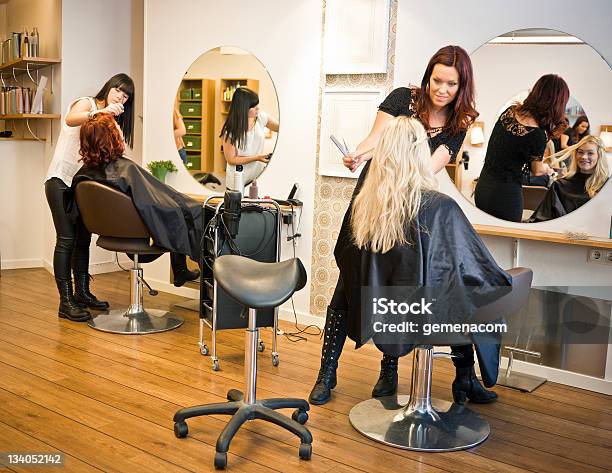 Hair Salon Situation Stock Photo - Download Image Now - Hair Salon, Hairdresser, Beauty Spa