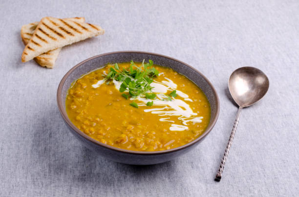 istock Thick soup with lentils and vegetables 1340523854