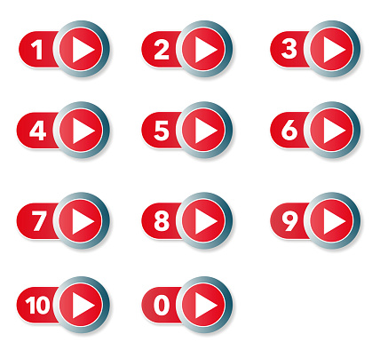 Number button icons
