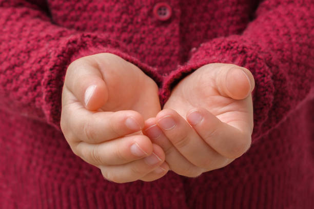 Little boy showing Hashtag sign with hands