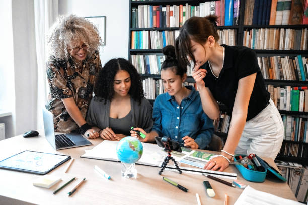 istock four young woman analyzing together on concepts for climate protection 1340527213