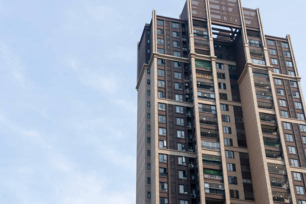 istock Modern residental buildings under sunlight at dusk 1340534024