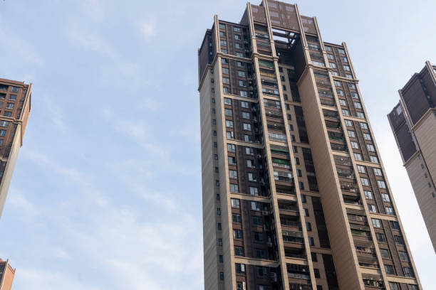 istock Modern residental buildings under sunlight at dusk 1340534049