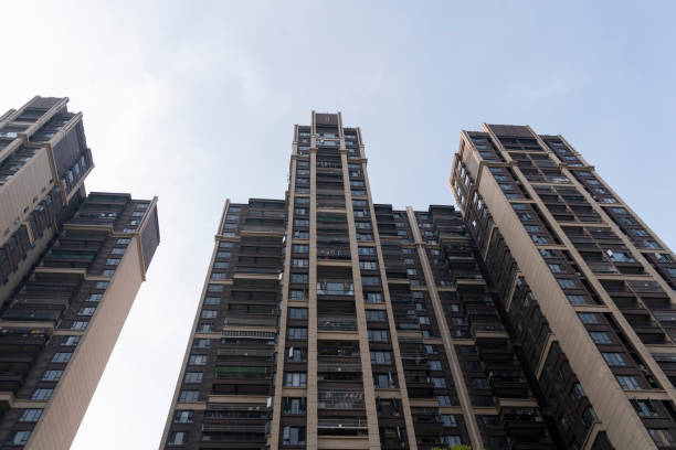 istock Modern residental buildings under sunlight at dusk 1340534967