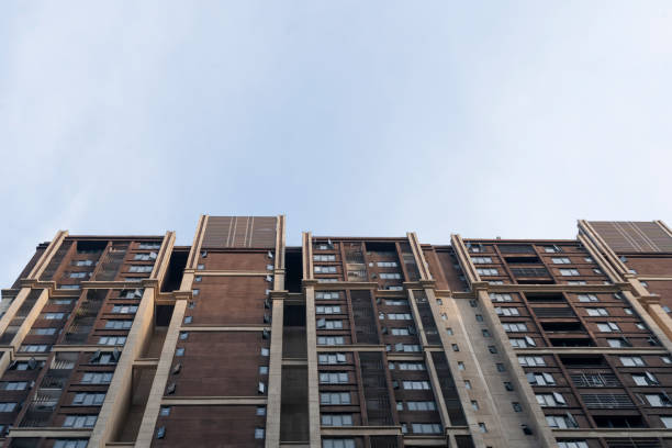 istock Modern residental buildings under sunlight at dusk 1340535391