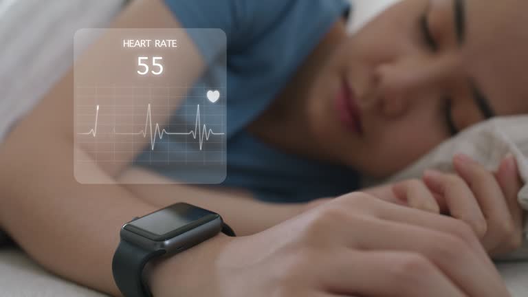 Wearable health monitor sleep tracking care smart watch technology.