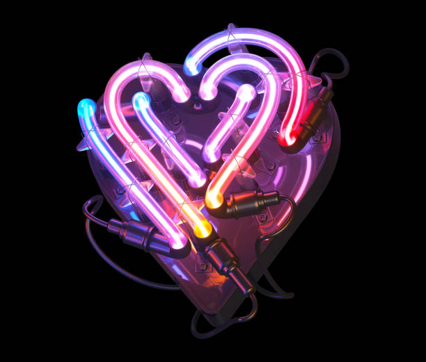 istock Ultra neon colorful font. 1340547286