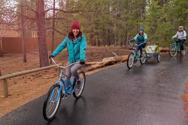 istock Multi-generation family enjoying the outdoors on a rainy day 1340548908