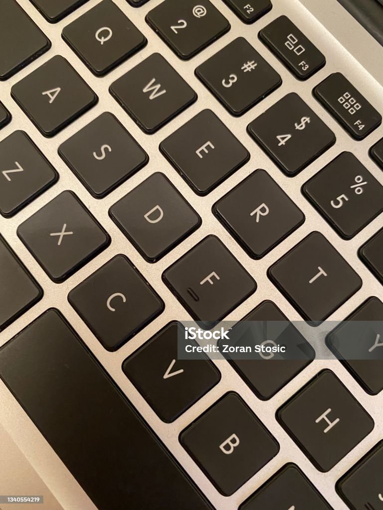 MacBook Air keyboard This is a part of MacBook Air keyboard Laptop Stock Photo