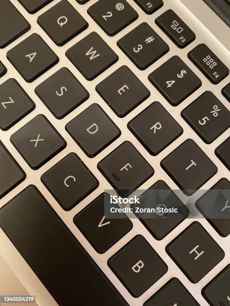 Macbook Air Keyboard Stock Photo - Download Image Now - Laptop, Color Image, Communication