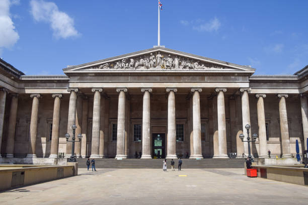 London, United Kingdom - May 17 2021: British Museum exterior view.