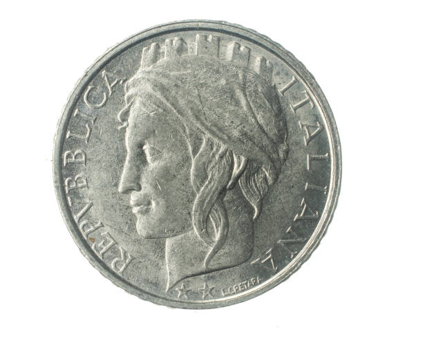 istock Italy 100 lire coin on a white isolated background 1340559238