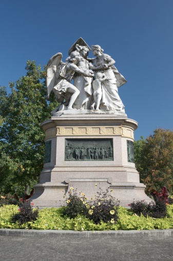 Lincoln memorial, Washington, DC. B & W image