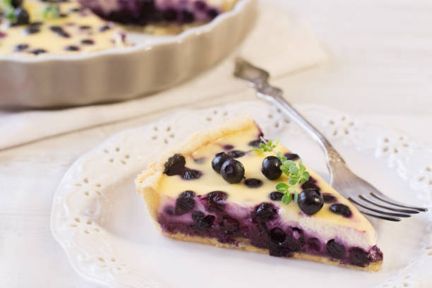 istock Piece of blueberry pie 1340565238