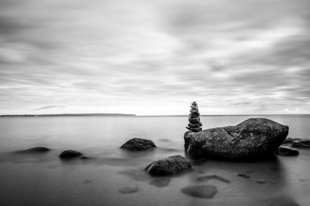 Long exposure photography of stones in the baltic sea/ Langzeitbelichtung steine in der Ostsee