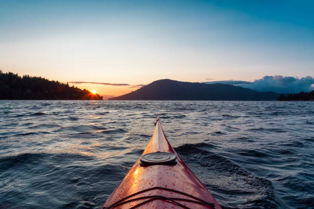 istock Sea Kayak paddling in the Pacific Ocean. 1340573051