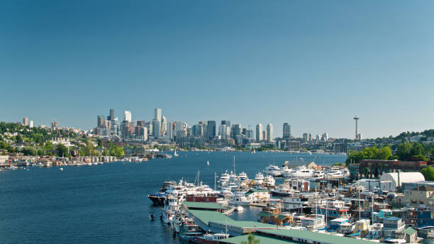 istock Lake Union Marina with Downtown Seattle Skyline 1340575677