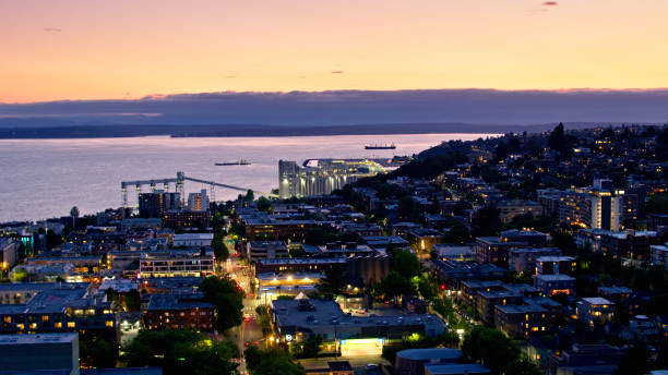 istock Puget Sound and Queen Anne Waterfront at Twilight 1340575746