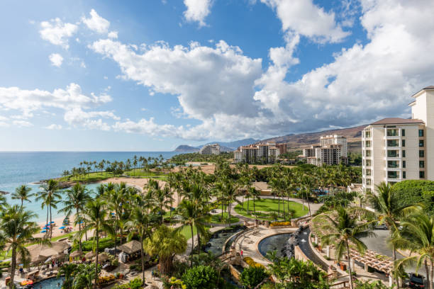 istock Scenic panoramic west Oahu vista, Hawaii 1340579593