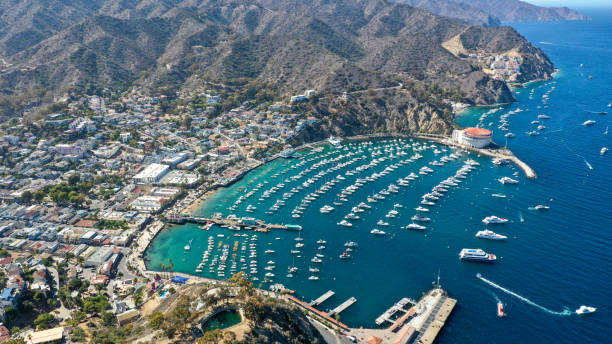 Catalina Harbor Harbor marina california stock pictures, royalty-free photos & images