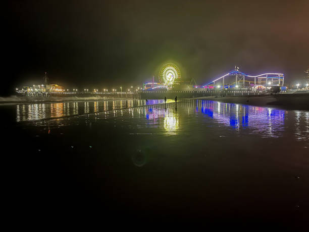 istock Santa Monica Pier at Night 1340583800