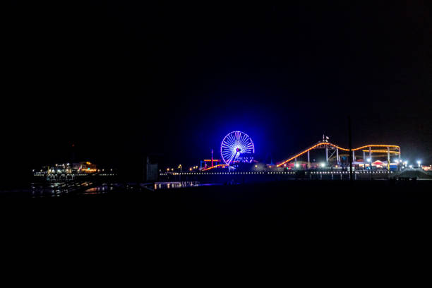 istock Santa Monica Pier at Night 1340583864