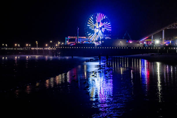 istock Santa Monica Pier at Night 1340583959