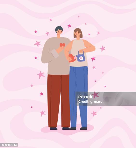 素敵なカップルカルテル - イラスト素材...