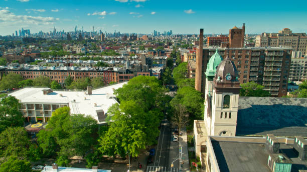 istock Classon Avenue in Crown Heights, Brooklyn - Aerial 1340584897