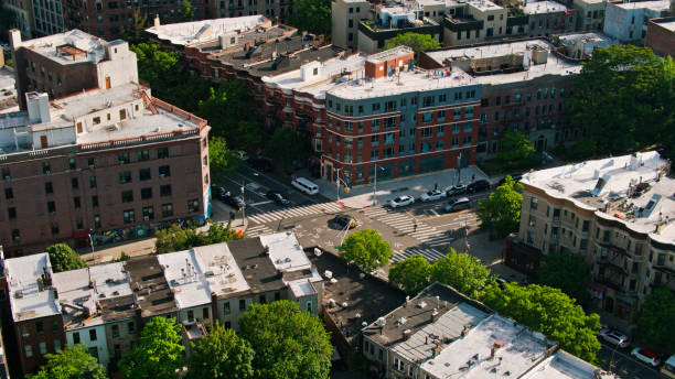 istock Crown Heights Streets in Summer - Aerial 1340584982