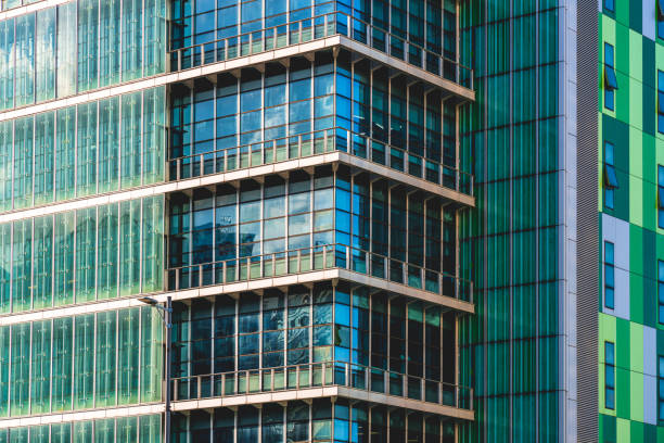 istock Corporate building in financial district 1340587689